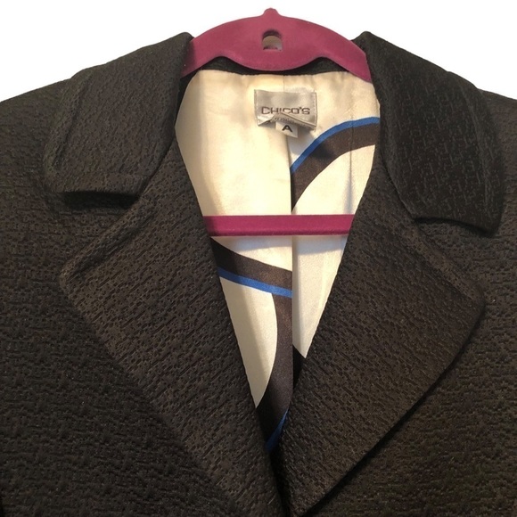 Chico’s Blazer Jacket  size 1= M/8 - Picture 3 of 9